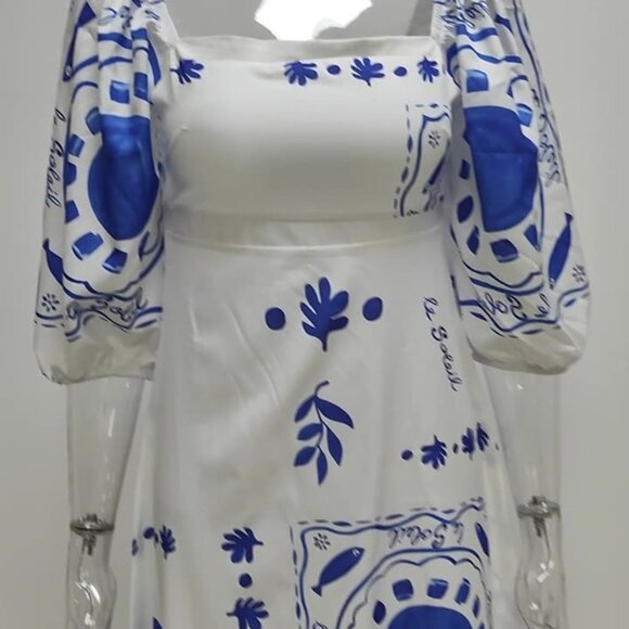 This European and American women's dress is elegant and fashionable, featuring p - Picture 2 of 7